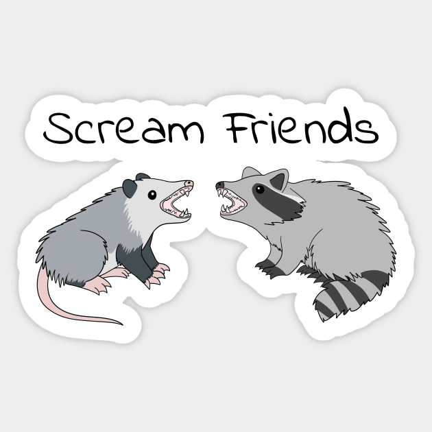 Scream Friends Sticker by BiscuitSnack